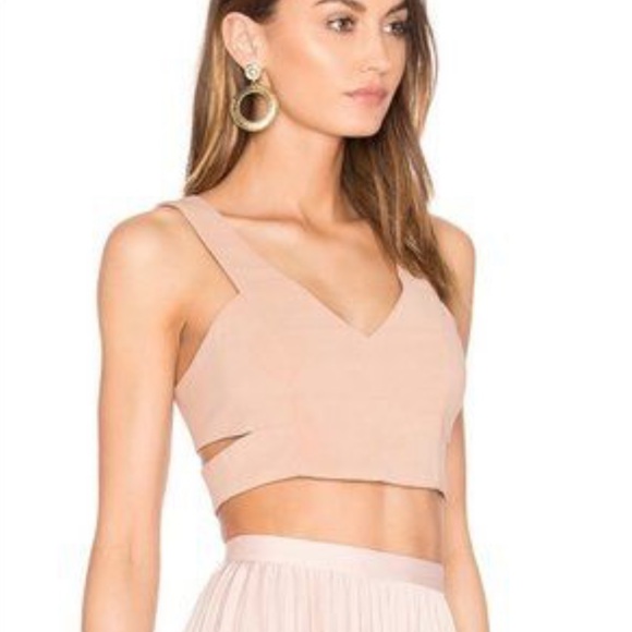 Dolce Vita Revolve Lily Crop Top Dusty Rose Small - Picture 4 of 7